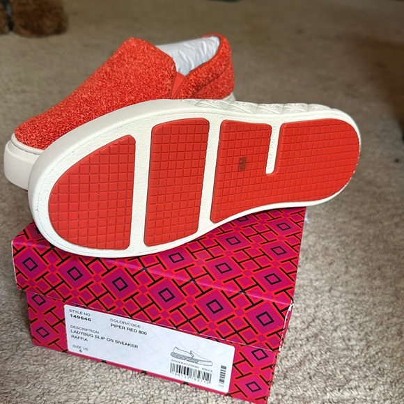 Brand new Tory Burch Piper Red 800 sneakers size 6 - Picture 3 of 4